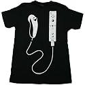 NINTENDO "WII CONTROLLER" Fine Black Cotton Tee Licensed