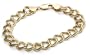 14k Yellow Gold 10mm Double Link Charm Bracelet, 7"
