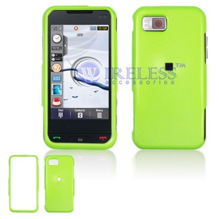 Samsung Eternity A867 Cell Phone Neon Green Honey Protective Case Faceplate Cover