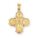 14k 4-Way Medal Pendant