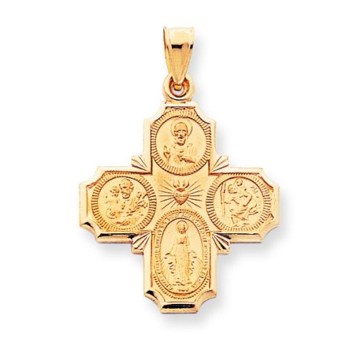 14k 4-Way Medal Pendant