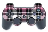 Playstation 3 Controller Skin Pink Plaid