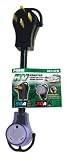 Prime RVAD5030901 RV Adapter, 50 Amp Plug with Handle and 30 Amp Connector with Indicator Light and Handle