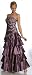 Strapless Elegant Bridesmaid Formal Prom Gown Dress
