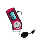 Retractable USB Cable for the iRiver T10 with Power Hot Sync and Charge capabilities - Gomadic Brand w/ TipExchange Technology