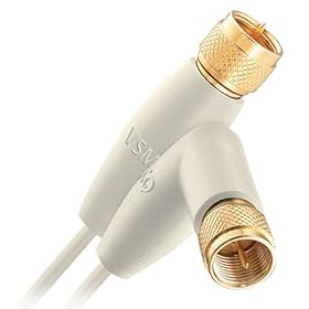 AudioQuest thin coax video cable - F plugs 4.5m (14.76') by Audioquest
