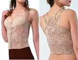 41ABNVz8dUL. SL160  Bustline Waist Body Shaper Corset Vest Size Medium Color Beige