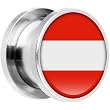 13mm Stainless Steel Austria Flag Saddle Plug