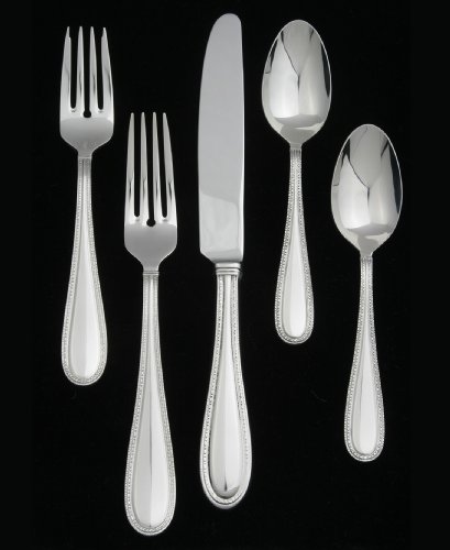 Wedgwood Vera Wang Stainless Vera Lace 5-Piece Flatware Place Setting, Service for 1