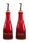 Le Creuset Stoneware Oil and Vinegar Set, Red