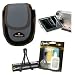Samsonite Compact Camera Case for Digital Cameras with LCD Sceen Protectors, Opteka Lens Cleaning Kit & Tabletop Tripod