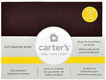 1 X Carter's Solid Knit Bassinet Sheet - Chocolate Brown