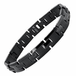 Black Tungsten Carbide Bracelet 8.5"