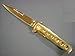 1 X GOLD Milano Handle & Blade Godfather POCKET KNIFE