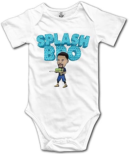 Stephen Curry Playing Squirt Gun Pupils Baby Onesies Newborn Clothes