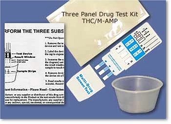 Three Substance Drug Test Kit (THC/ COC/ M-AMP) Marijuana, Cocaine, Methamphetamines
