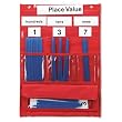 LEARNING RESOURCES / LRNLER2416 / Counting and Place Value Pocket Chart for Grades 1 and Up, 13w x 17-3/4h / Sold as 1 EA