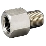 フローバル ステンレス製圧力計ソケット メネジ(PF)1/2×オネジ(PT)1/2 OJ-493