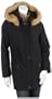 Kristen Blake Women's Sueded Microfiber with Faux Fur Trimmed Hood,Black,X-Large