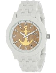 Sprout Unisex ST/6801TNWT Bracelet Corn Resin Case Nautical Theme Wood Dial  Watch