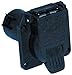 Pollak 11-893P RV 7-Way Socket (Oem Style) , Black