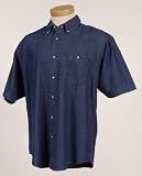 Men's Denim Short Sleeve Shirt