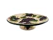 Grape Ceramic Pedestal Cake Plate, Fruit Tray