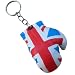 Mini Punch Boxing Gloves Miniature Novelties Key Chain United Kingdon Flagged