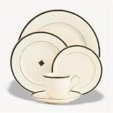 Lenox Urban Lights Gold Banded Ivory China 20 Piece Set