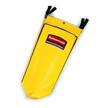 Rubbermaid Commercial Vinyl Replacement Bag for Cleaning Cart, Yellow