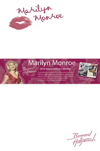 Marilyn Monroe 2010 Special Edition Wall Calendar