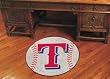 Texas Rangers 29" Round Baseball Floor Mat (Rug)