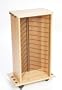 Organized Fishing Rolling Wood Cabinet