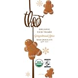 Theo Chocolate Gingerbread Spice, Milk Chocolate 45% Cacao, 3-Ounce Bars (Pack of 12)