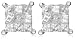 9ct White Gold Invisible Set Square Diamond Earrings