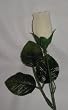 Long Stem Single VELVET Silk Rose Flower - Wedding Flowers - Bridal/Floral - Ivory
