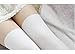 Kingfansion Womens Girls Fashion Opaque Over Knee Thigh High Elastic Socks (White)
