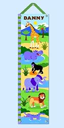 Wild Animals Personalized Growth Chart