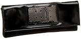 Prezzo Embossed Snake Metallic Clutch