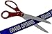 30 Inch Long Big Ceremony Ribbon Cutting Scissors Red