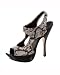 bebe Maya Snake Leather Sandal