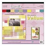 Grafix Vellum Value Pack, 12-Inch by 12-Inch, 40-Pack, Color Assortment