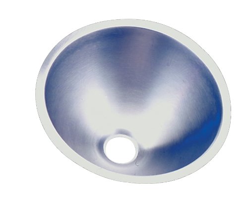 Elkay ELUH9 Mystic Lustertone 11-3/8-Inch Diameter Undermount Bar Sink with Rim Reveal, Lustertone Satin Finish