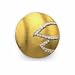 Blush Matte Gold Round Cocktail Ring with Cubic Zirconia with Gift Box