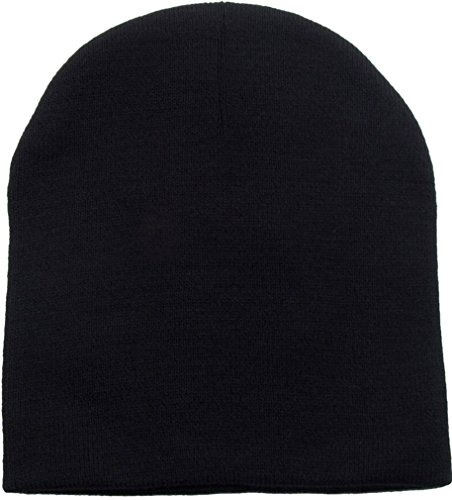 Knit short beanie ski / snowboard cap,black