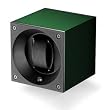 Swiss Kubik Single Watch Winder - Emerald Anodized Aluminum