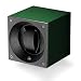 Swiss Kubik Single Watch Winder - Emerald Anodized Aluminum