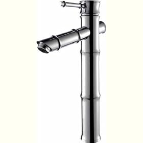 Kraus KBF-1300CH Bamboo Single Lever Vessel Faucet Chrome