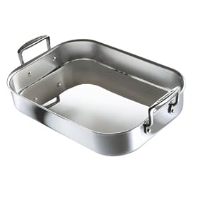 Le Creuset 3-Ply Stainless Steel Rectangular Roaster, 35 cm