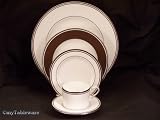Lenox Federal Platinum Chocolate Eight 5 Pc Place Settings